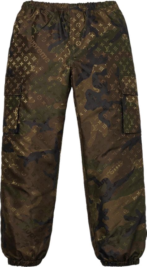 supreme louis vuitton camo pants|supreme x louis vuitton jacket.